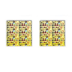 Kawaiicollagepattern3 Cufflinks (square) by snowwhitegirl