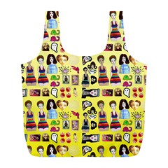 Kawaiicollagepattern3 Full Print Recycle Bag (l) by snowwhitegirl