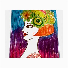 Art Deco Woman Small Glasses Cloth by snowwhitegirl