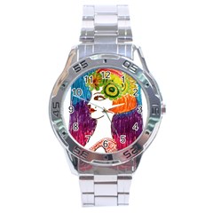 Art Deco Woman Stainless Steel Analogue Watch by snowwhitegirl