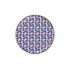 Goth Girl In Blue Dress Lilac Pattern Hat Clip Ball Marker (10 Pack) by snowwhitegirl