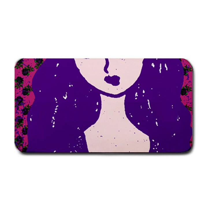 Purple Cat Ear Hat Girl Floral Wall Medium Bar Mats