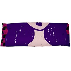 Purple Cat Ear Hat Girl Floral Wall Body Pillow Case Dakimakura (two Sides) by snowwhitegirl