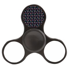 Goth Girl In Blue Dress Black Pattern Finger Spinner