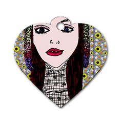 Chris Wall Dog Tag Heart (two Sides) by snowwhitegirl