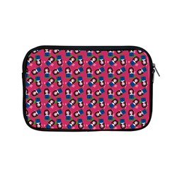 Goth Girl In Blue Dress Pink Pattern Apple Macbook Pro 13  Zipper Case by snowwhitegirl