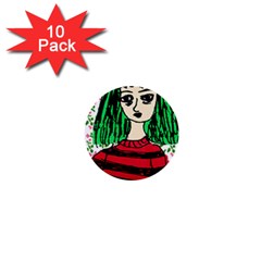 Freddy Girl Wall 1  Mini Buttons (10 Pack)  by snowwhitegirl