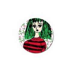 Freddy Girl Wall Golf Ball Marker (4 Pack) by snowwhitegirl