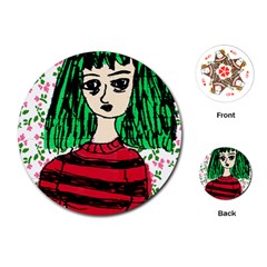 Freddy Girl Wall Playing Cards Single Design (round) by snowwhitegirl