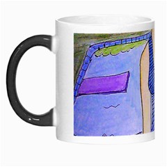 Swimmer By Pool Morph Mugs by snowwhitegirl