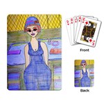 Swimmer By Pool Playing Cards Single Design (Rectangle) Back