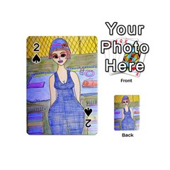 Swimmer By Pool Playing Cards 54 Designs (mini) by snowwhitegirl