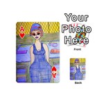 Swimmer By Pool Playing Cards 54 Designs (Mini) Front - HeartA