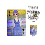 Swimmer By Pool Playing Cards 54 Designs (Mini) Front - Spade8