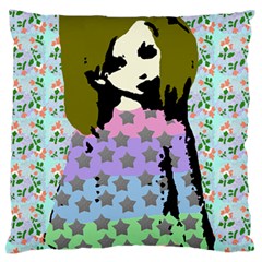 Girl With Star Striped Dress Standard Flano Cushion Case (one Side) by snowwhitegirl