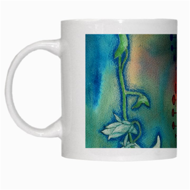 Flower Dna White Mugs