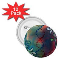 Flower Dna 1 75  Buttons (10 Pack) by RobLilly