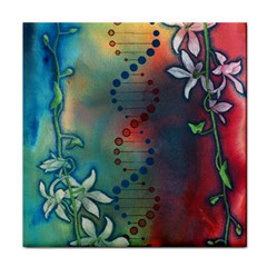 Flower Dna Face Towel by RobLilly