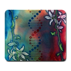 Flower Dna Large Mousepads by RobLilly