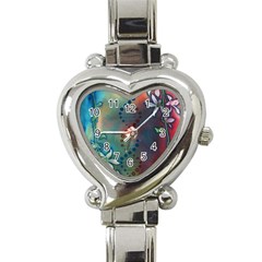 Flower Dna Heart Italian Charm Watch by RobLilly