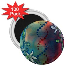 Flower Dna 2 25  Magnets (100 Pack)  by RobLilly