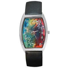 Flower Dna Barrel Style Metal Watch by RobLilly