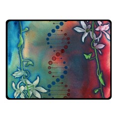 Flower Dna Double Sided Fleece Blanket (small) 