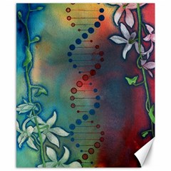 Flower Dna Canvas 8  X 10 