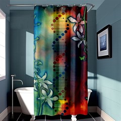 Flower Dna Shower Curtain 36  X 72  (stall) 