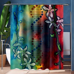 Flower Dna Shower Curtain 60  X 72  (medium) 