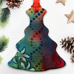 Flower Dna Ornament (christmas Tree)  by RobLilly