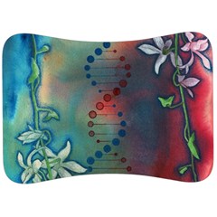 Flower Dna Velour Seat Head Rest Cushion by RobLilly