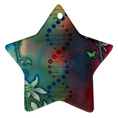 Flower Dna Ornament (star) by RobLilly