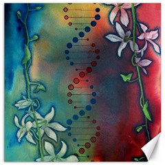 Flower Dna Canvas 12  X 12 