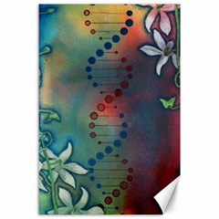 Flower Dna Canvas 24  X 36 