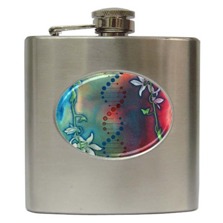 Flower Dna Hip Flask (6 oz)