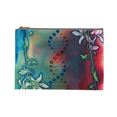 Flower Dna Cosmetic Bag (large) by RobLilly