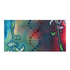 Flower Dna Satin Wrap by RobLilly