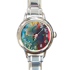 Flower Dna Round Italian Charm Watch by RobLilly