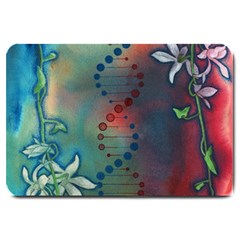 Flower Dna Large Doormat  by RobLilly