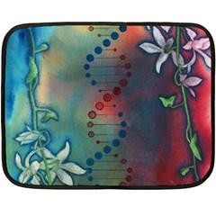 Flower Dna Double Sided Fleece Blanket (mini)  by RobLilly