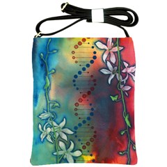 Flower Dna Shoulder Sling Bag by RobLilly