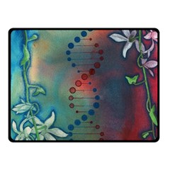 Flower Dna Fleece Blanket (small) by RobLilly