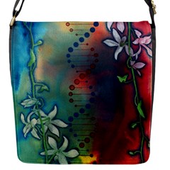 Flower Dna Flap Closure Messenger Bag (s) by RobLilly