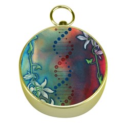 Flower Dna Gold Compasses by RobLilly