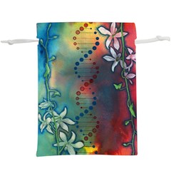 Flower Dna  Lightweight Drawstring Pouch (xl) by RobLilly