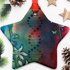 Flower Dna Star Ornament (two Sides) by RobLilly