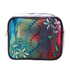 Flower Dna Mini Toiletries Bag (one Side) by RobLilly