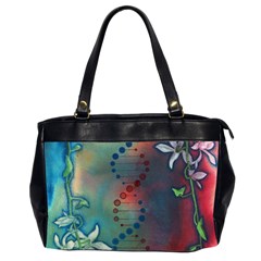 Flower Dna Oversize Office Handbag (2 Sides) by RobLilly