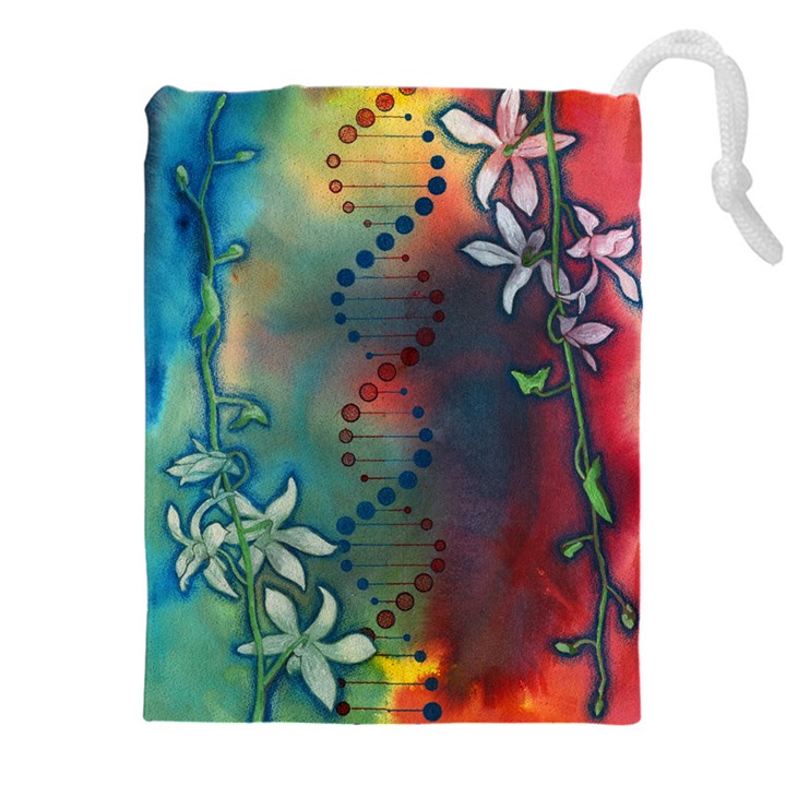 Flower Dna Drawstring Pouch (5XL)